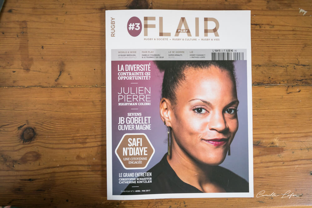 Safi N'Diaye en couverture de Flair-Play Magazine