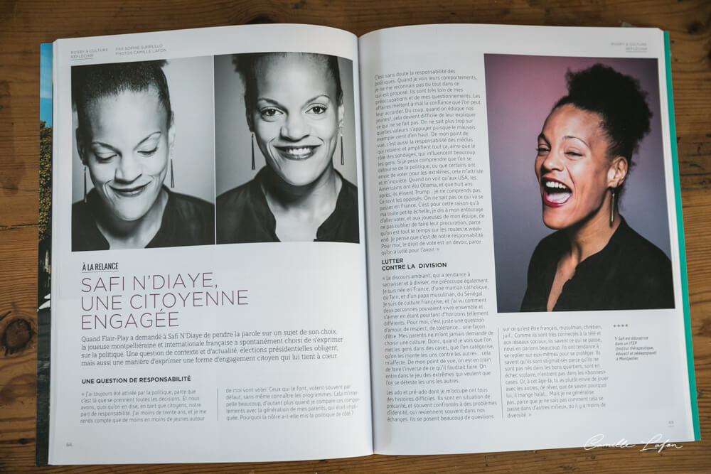 Safi N'Diaye en couverture de Flair-Play Magazine