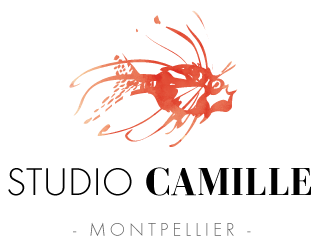 Camille Lafon Photographe Montpellier studio, reportage, mariage et webmaster Logo