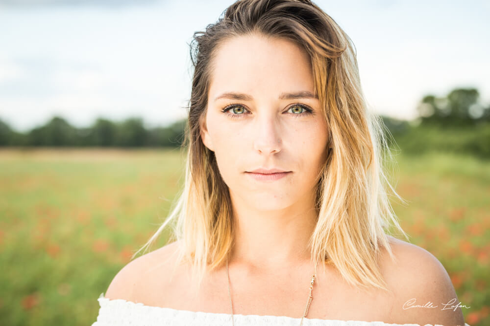 Portrait coquelicot lifestyle Montpellier