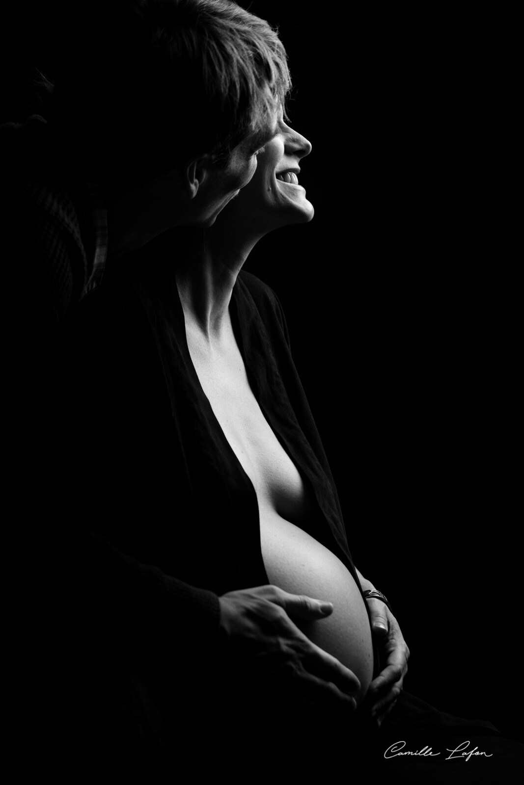 photographe grossesse famille noir montpellier