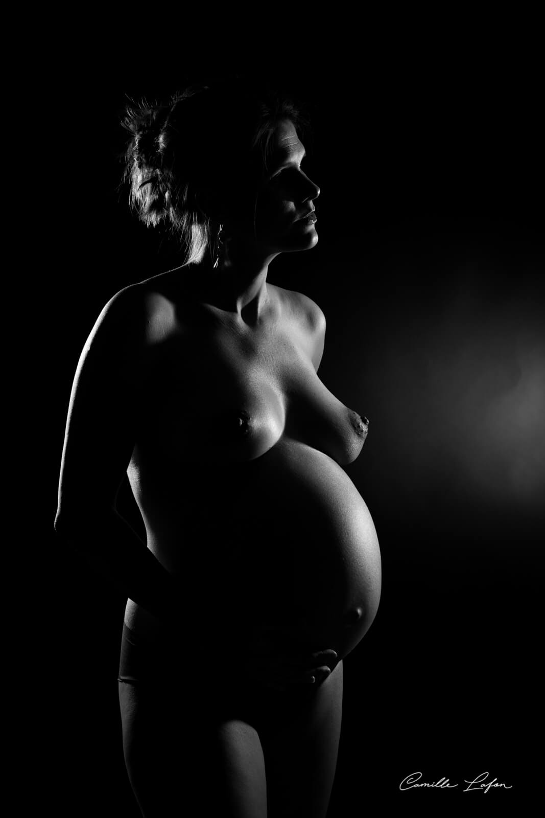 photographe grossesse famille noir montpellier