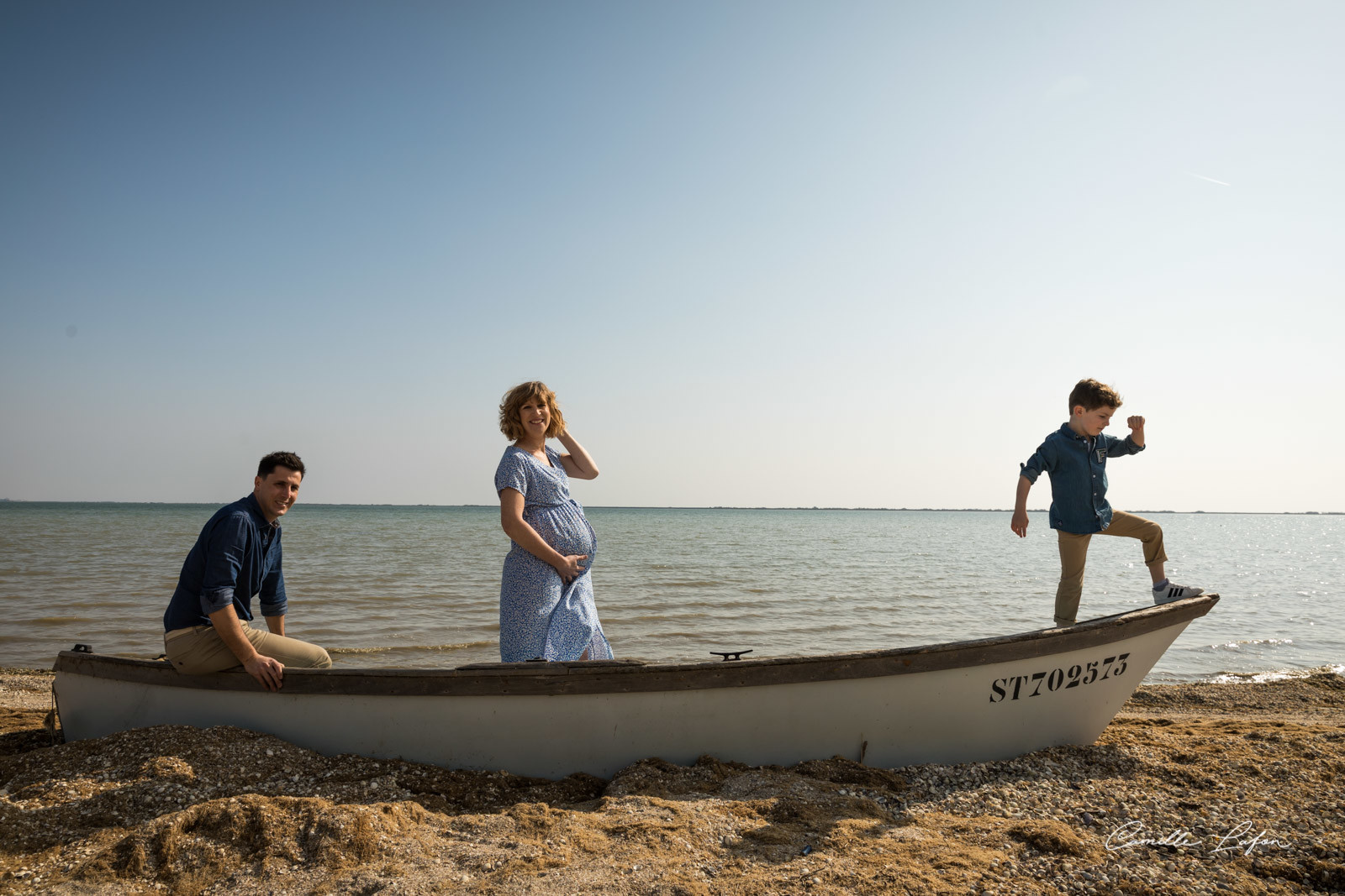 photographe famille grossesse montpellier plage studio