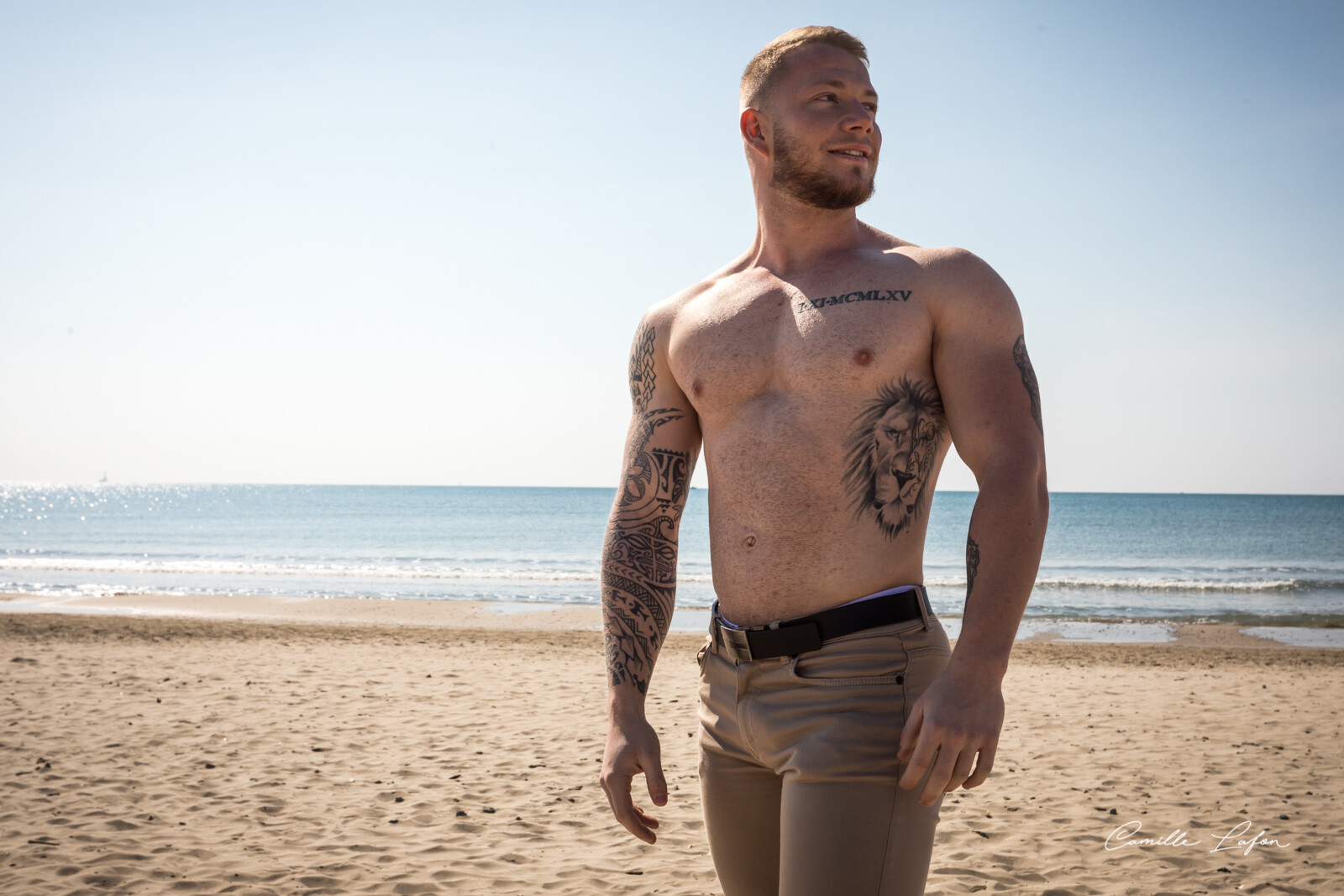 photographe montpellier portrait crossfit plage homme