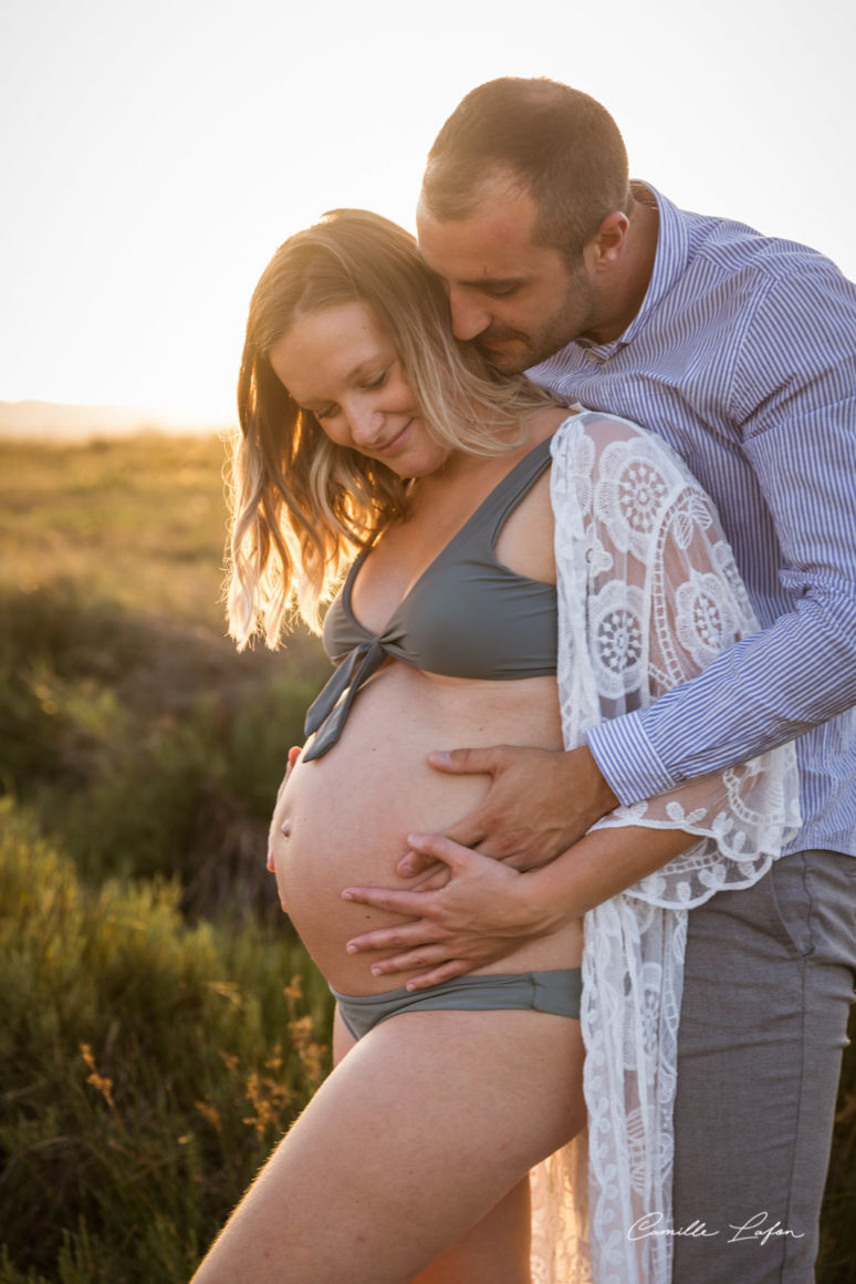 photographe grossesse montpellier famille naissance sunset sete