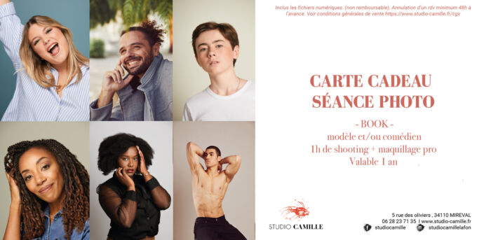 Bon Cadeau seance photo montpellier book modele comedien