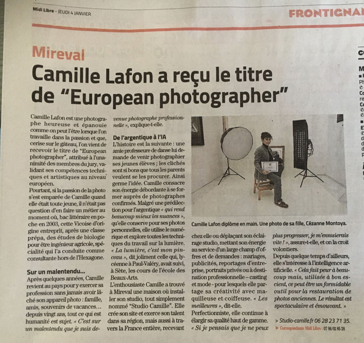 photographe studio montpellier herault professionnel midi libre